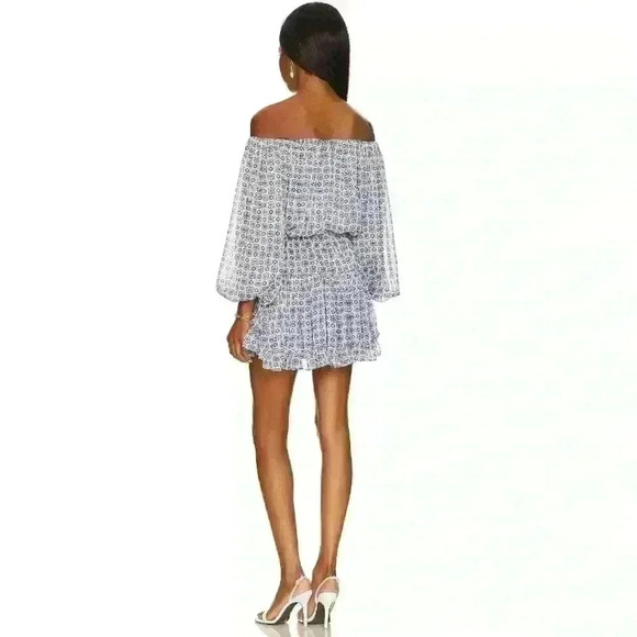 NWT! MISA LOS ANGELES Zonia Off-The-Shoulder Mini Dress - Picture 2 of 11
